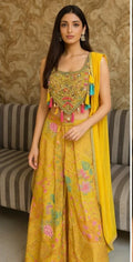 Indowestern Lemon Yellow