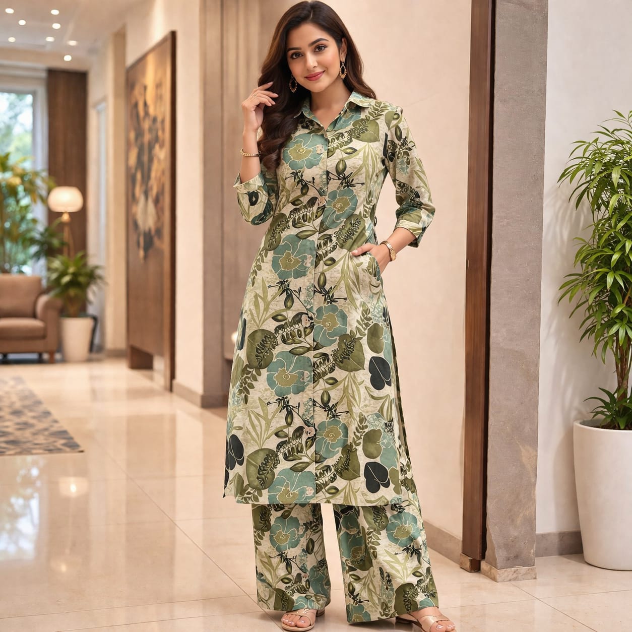 Cotton Printed Dress