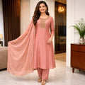 Anarkali with hand work piece suit set